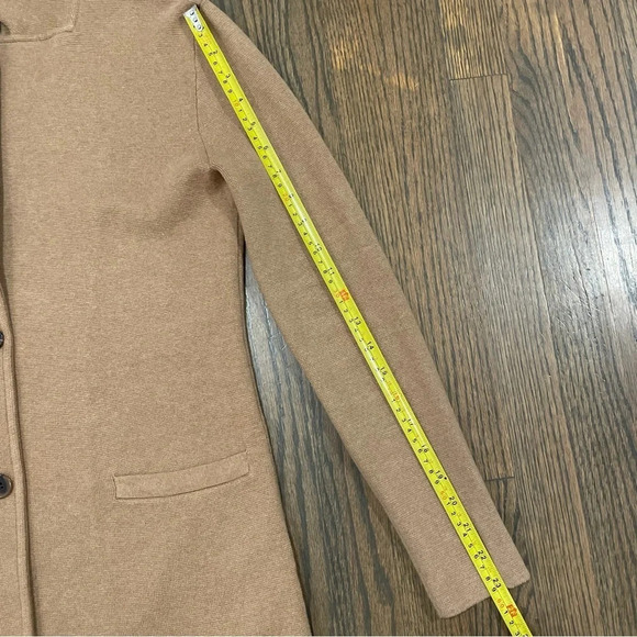 J. CREW Fall 2020 Sweater Blazer Heather Acorn 2 Button Front Closure size XS - Picture 10 of 12